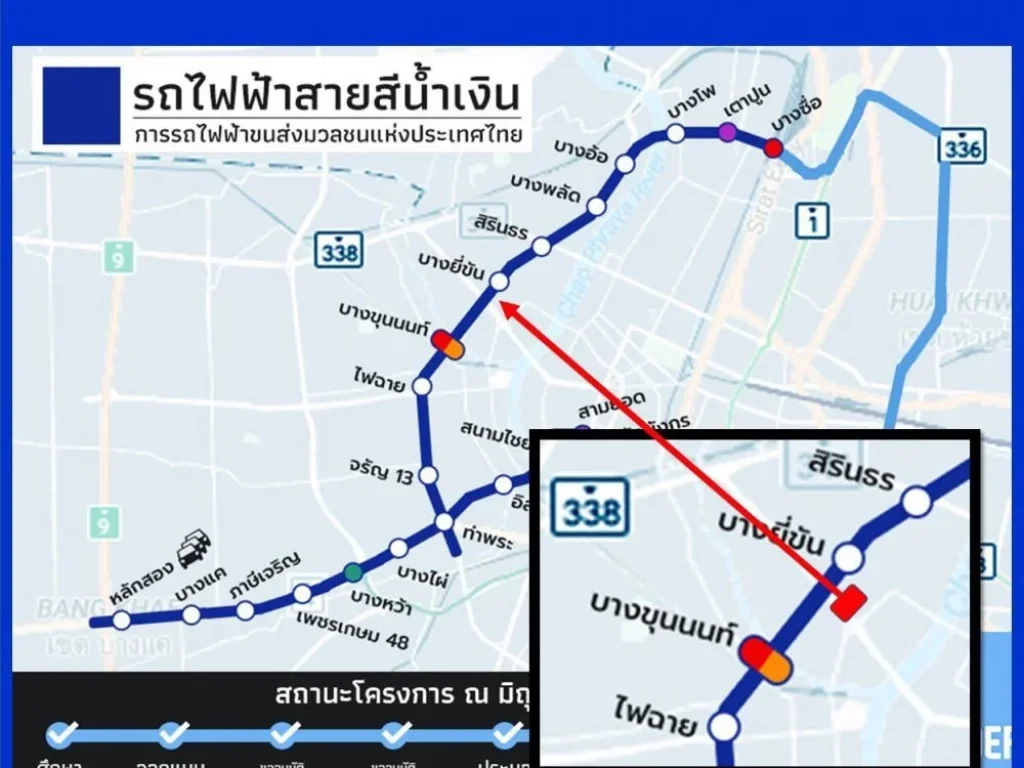 ขายที่ดินติดถนนจรัญสนิทวงศ์ 228 ตารางวา ใกล้สถานีรถไฟฟ้าสายสีน้ำเงิน