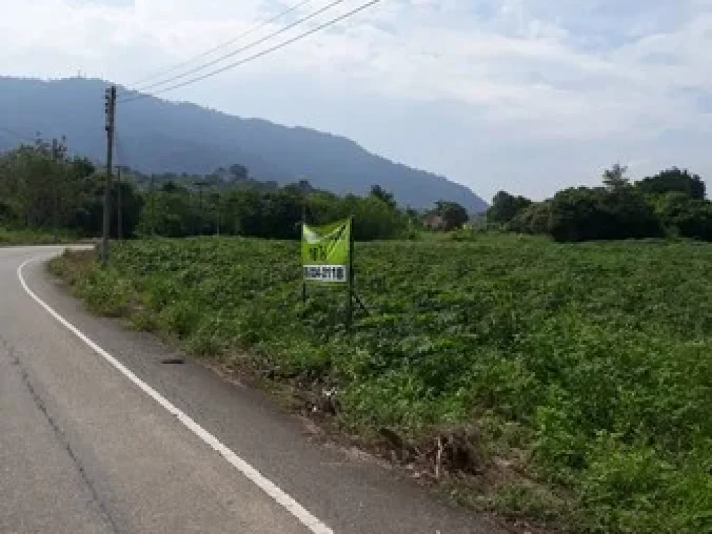 ขายที่ดินเปล่า วิวภูเขาสวย อยู่ติดถนนคอนกรีต เนื้อที่ 16 ไร่