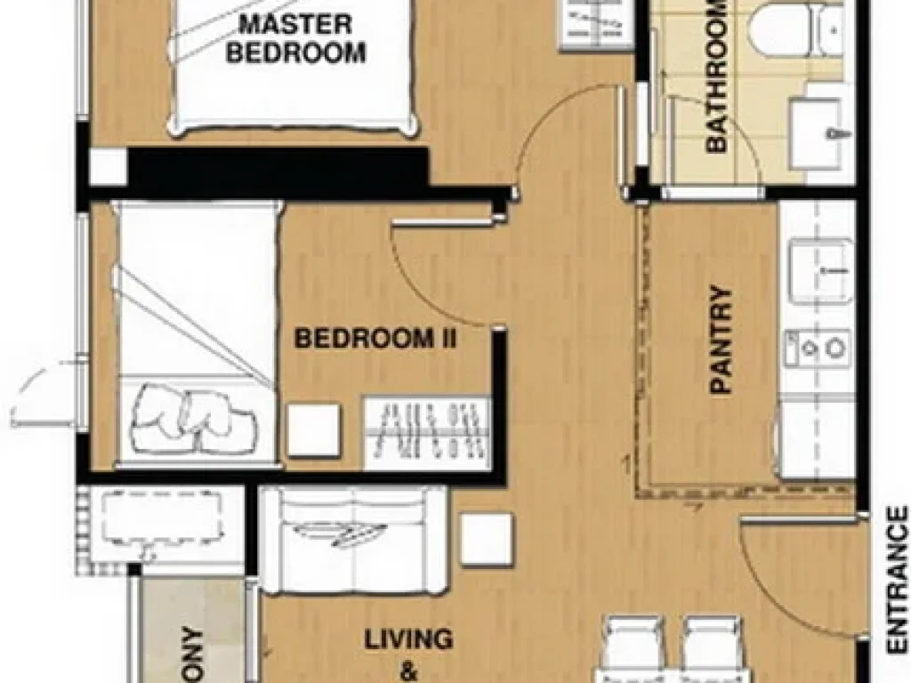 ขายดาวน์ Brix condo จรัญสนิทวงศ์ 64 ติดรถไฟฟ้าสิรินธร แบบ 1 นอน 34 ตรม ชั้น 7