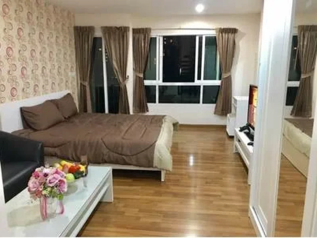 For Rent Condo PG Rama9 วิวสวย มองเห็นต้นไม้ ร่มรื่น เฟอร์นิเจอร์ครบ เครื่องใช้ไฟฟ้า ครบ