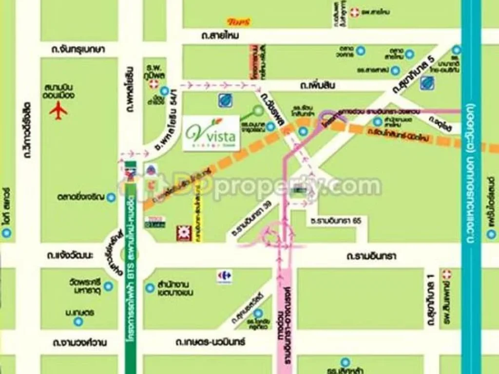 ให้เช่า หรือ ขาย ทาวน์โฮม 3 ชั้น สไตล์โมเดิร์น หมู่บ้าน Vista Park วัชรพล ซอย 10