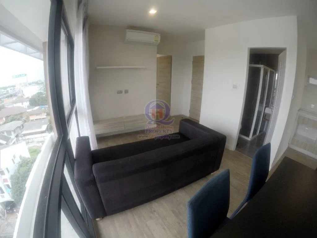 FOR SALE RENT H2 Steel Condo รามอินทรา21 พื้นที่ 55 ตรม 2 ห้องนอน ชั้น 8 ห้องมุม City View เฟอร์นิเจอร์ครบ พร้อมเข้าอยู่ได้เลย ด่วน