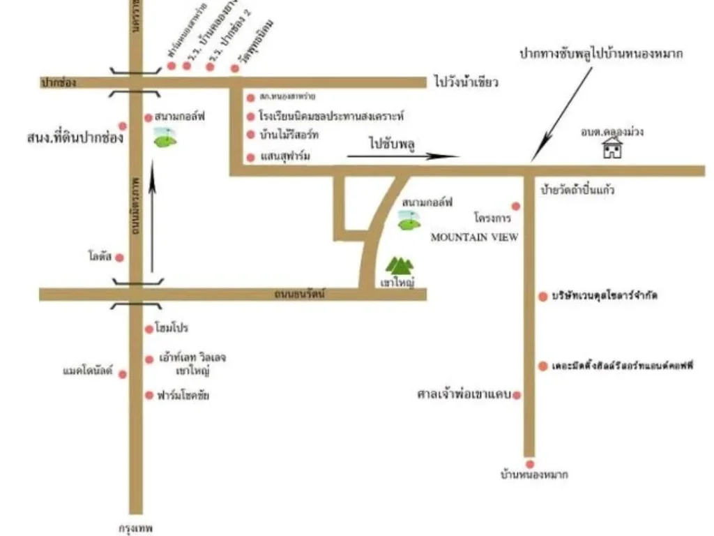 ที่ดินวิวเขา ปากช่อง คลองม่วง