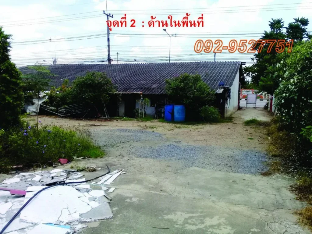 ขายที่ดิน 6-2-5 ไร่ ติดถนนมาลัยแมน ตรงข้ามวัดหนองปลาไหล