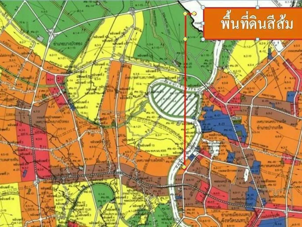 ขายที่ดินติดแม่น้ำเจ้าพระยา พื้นที่ 38-2-6 ไร่