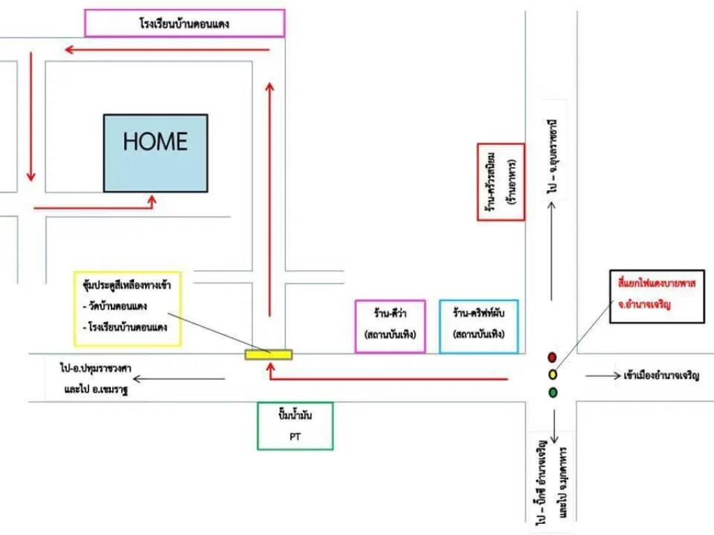 ขายบ้าน 2 ชั้นพร้อม ที่ดิน 94ตารางวา เมือง อำนาจเจริญ