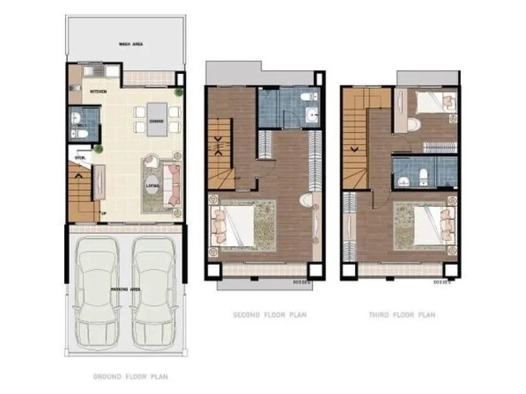 ให้เช่า ทาวน์โฮม3ชั้น บ้านกลางเมือง พระราม9 เลียบมอเตอร์เวย์