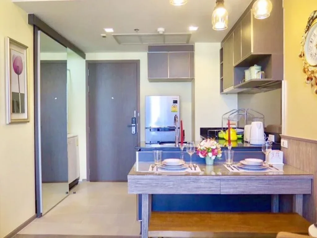 ขายให้เช่า Nye by Sansiri ห้องมุมสวยแบบ 1 Bedroom ชั้น 28 ตึก A ทิศเหนือตอ วิวเเม่น้ำเจ้าพระยา