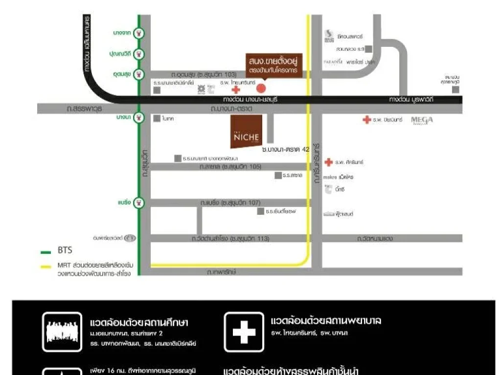 ขายคอนโด Low Rise ถนนบางนา-ตราด บางนา กรุงเทพ