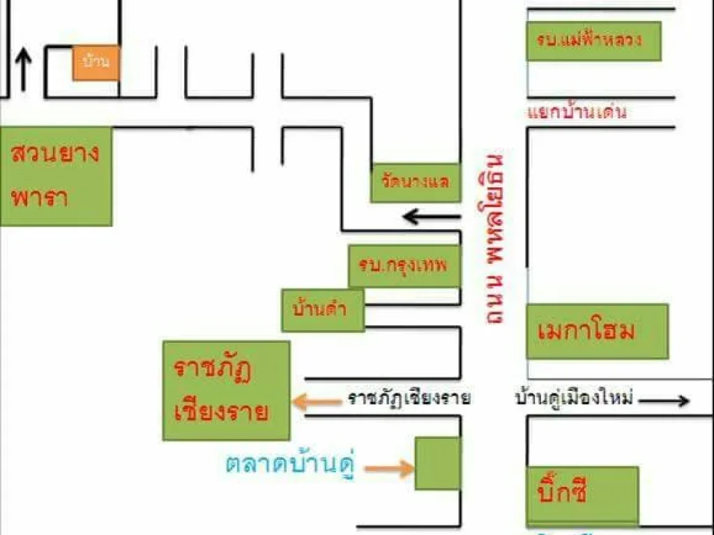 ที่ดินใกล้บายพาส สนามบิน รบ กรุงเทพ มราชภัฏ มแม่ฟ้าหลวง ตลาดบ้านดู่ขายถูก