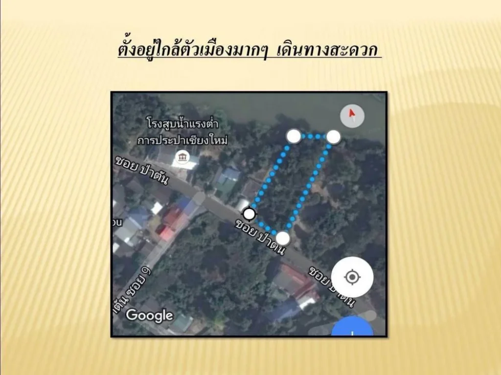 ขายที่ดินเปล่า โซนป่าตัน ติดน้ำปิง 25ล้านบาท