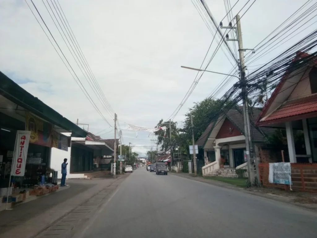 ขายที่ดินห่างตลาดหางดง 1km ล้อมรั้วเรียบร้อย