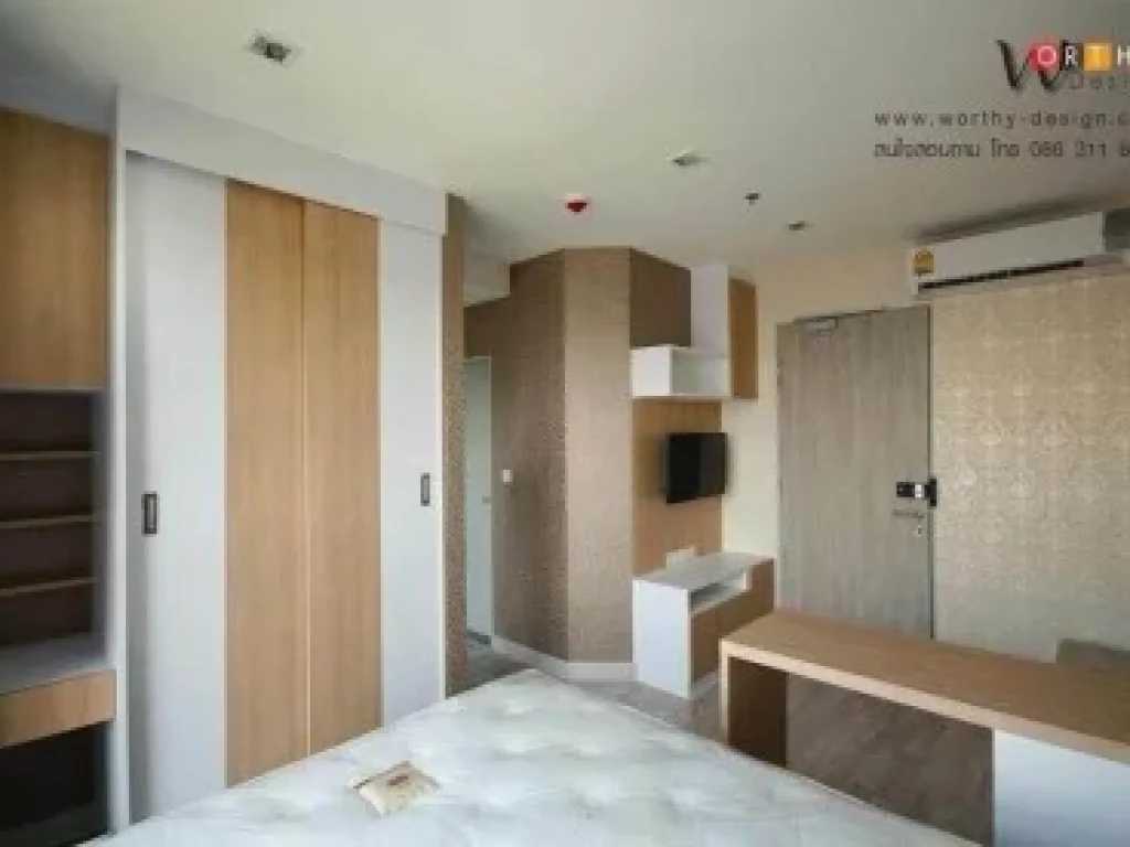 ให้เช่า ไอดีโอ โมบิ พระราม9 สตูดิโอ 21 ตรม ชั้น19 ทิศ NW วิวสระ fully furnished