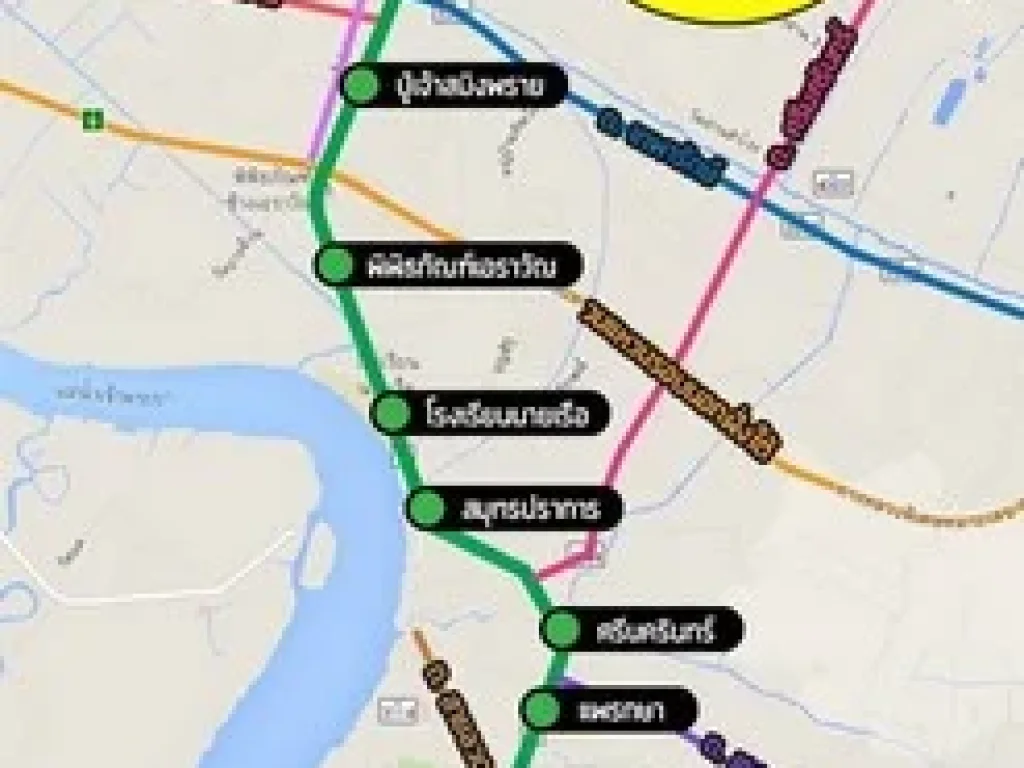 บ้านเดี่ยวให้เช่า สุขุมวิท 109 - 111 ใกล้รถไฟฟ้า แบริ่ง สำโรง พรสว่าง 5 เนื้อที่ 71ตรว