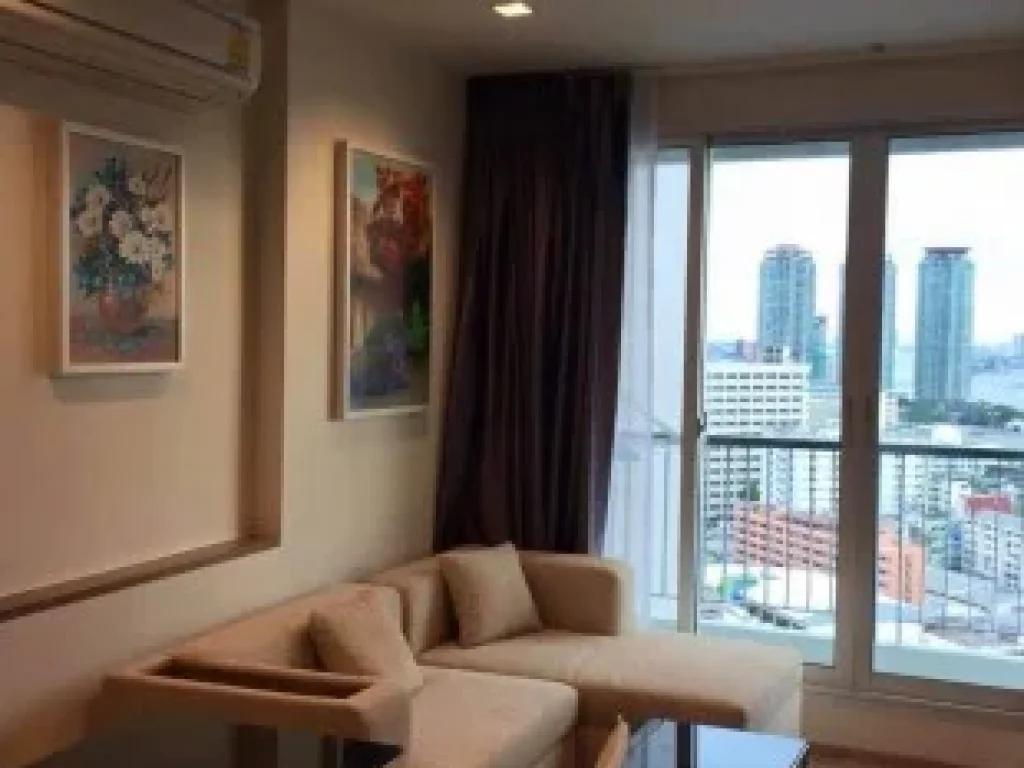 For rent Condo RHYTHM Sathorn สาทร21 38ตรม 1นอน ชั้น19 BTSสะพานตากสิน 150เมตร