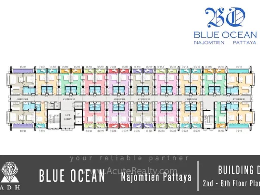 Blue Ocean Najomtien Pattaya ขายก่อนโอน