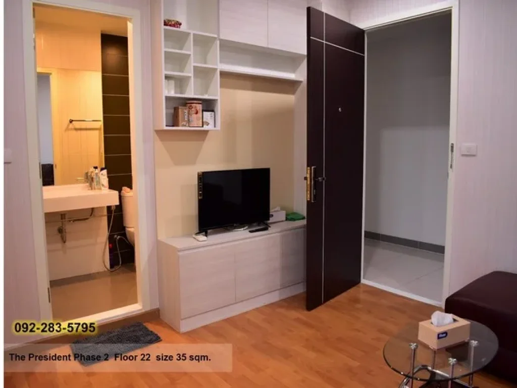 ให้เช่า Condo The President ทิศเหนือ BTS บางหว้า 35ตรม เช่าเลย 10000บาท