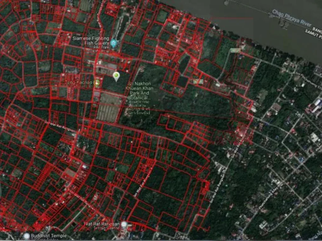 ขายที่ดิน 14-2-0 ไร่ หน้าสวนนครเขื่อนขันธ์ บางกะเจ้า สมุทรปราการ