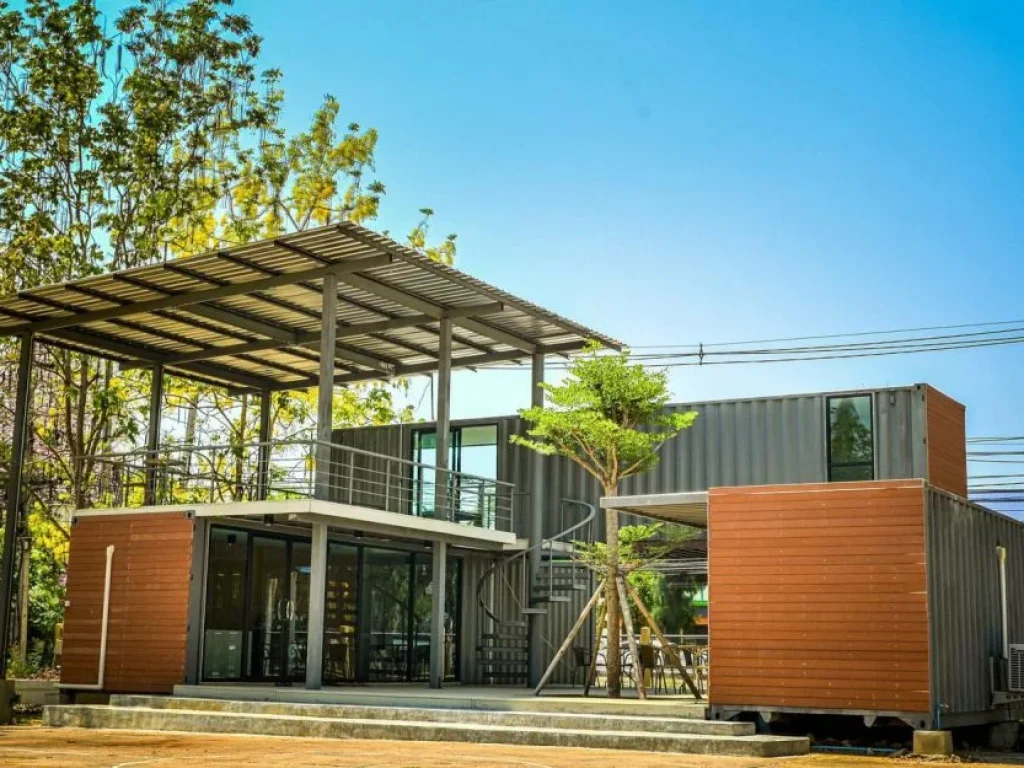 ขายบ้านออฟฟิตคอนเทนเนอร์ พร้อมตกแต่งสวยงาม - Container House For Sale