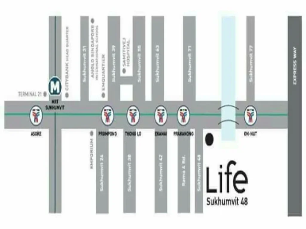 ปล่อยเช่า Life สุขุมวิท 48 ขนาด 33 ตรม เฟอร์นิเจอร์ครบ พร้อมอยู่ ใกล้ bts พระโขนง