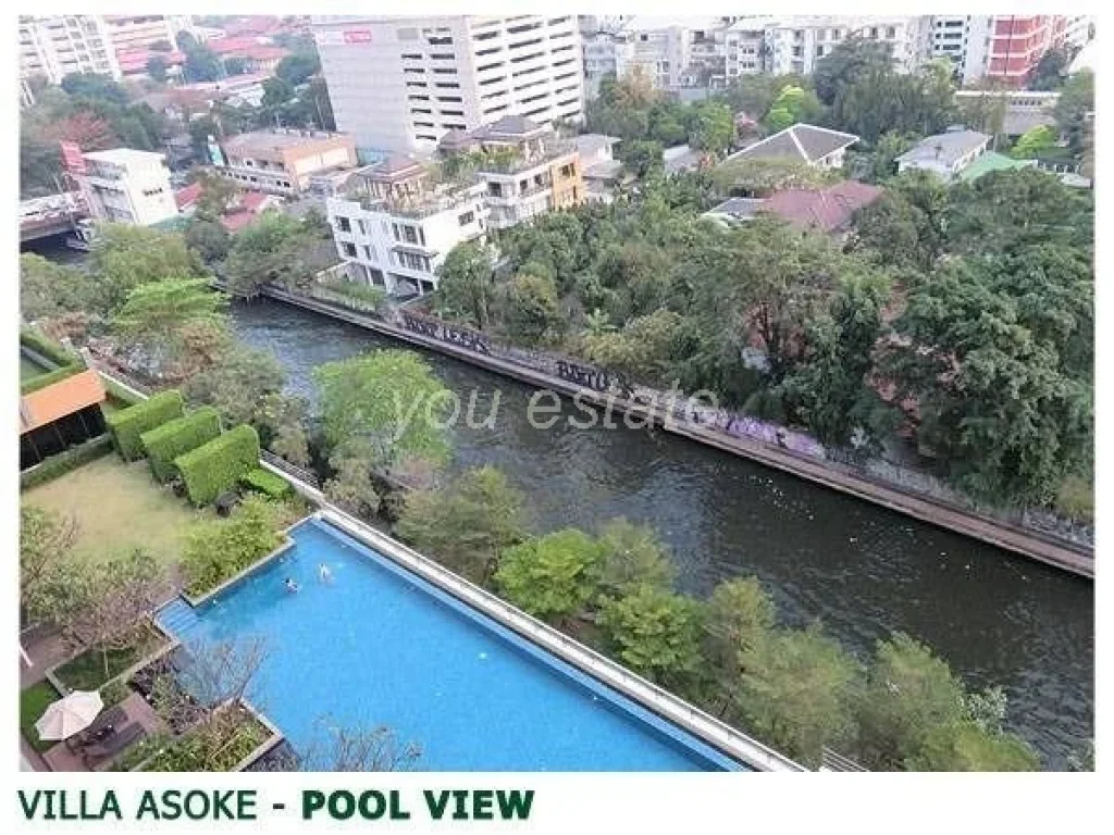 for sale Villa Asoke2 bed 81sqm วิลล่า อโศก วิวสระว่ายน้ำ