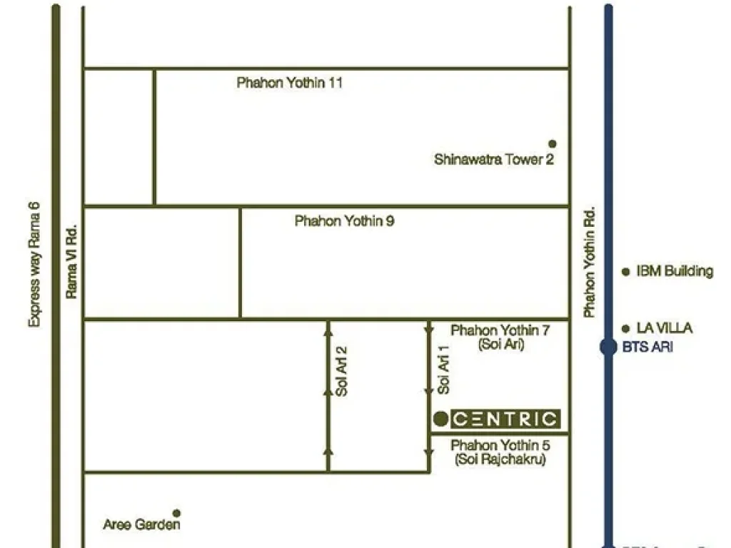 คอนโด เซ็นทริค อารีย์ สเตชั่น CENTRIC ARI STATION 34 ตรม ให้เช่า ใกล้ BTS อารีย์