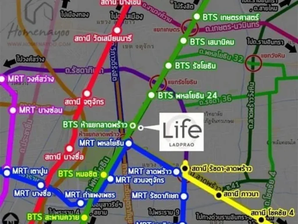 ขายดาวน์คอนโด Life Ladprao ตรงข้ามเซนทรัลลาดพร้าว ห้องมุม ชั้นสูง วิวสวย ใกล้ห้าแยกลาดพร้าว