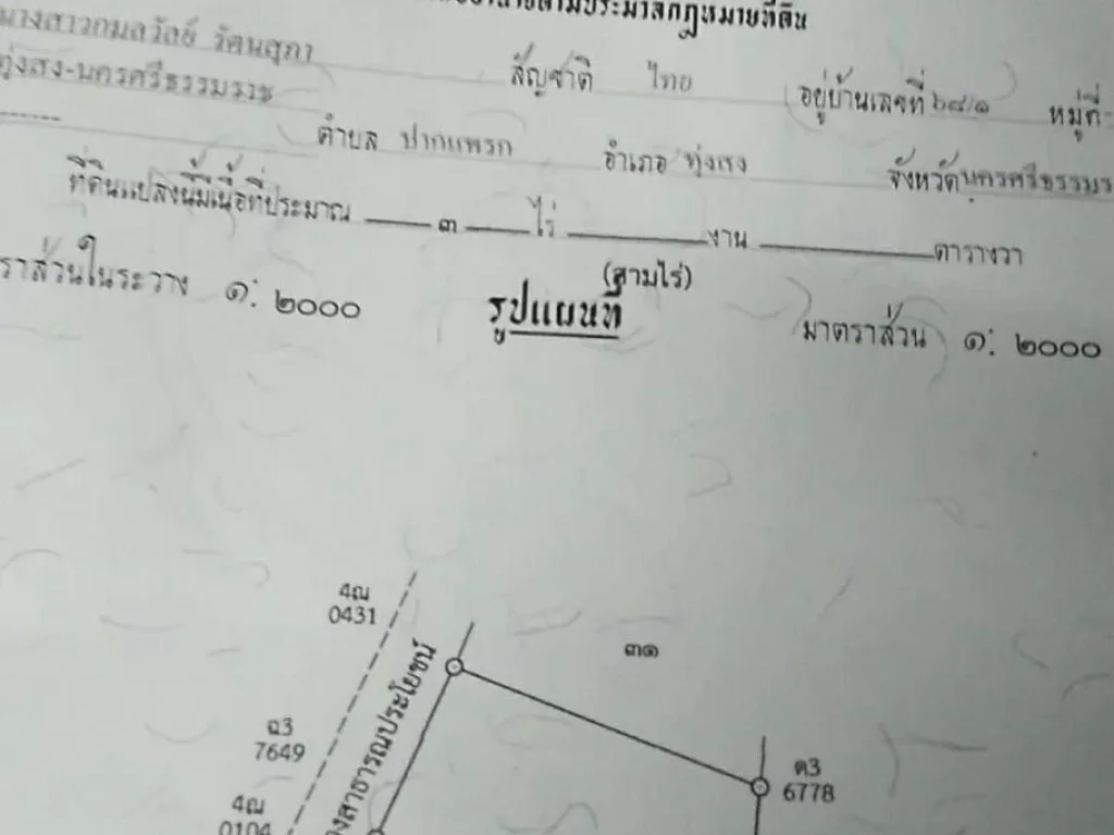 ด่วน ขายที่ดินจำนวน3ไร่ พร้อม ไม้เก่าไม้หลุมพอ สำหรับสร้างบ้านเล็กๆได้1หลัง