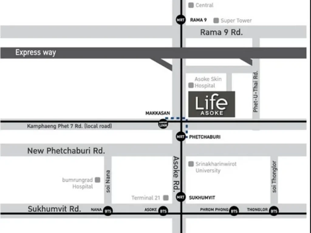 ขายคอนโด ไลฟ์ อโศก Life Asoke เพียง 1 ก้าว จาก MRT เพชรบุรี