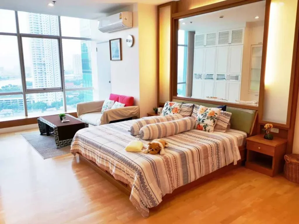 For Rent Condo Baan Sathorn - Chaophraya 2Br1Ba 29000 Bath BTS Saphan Taksin