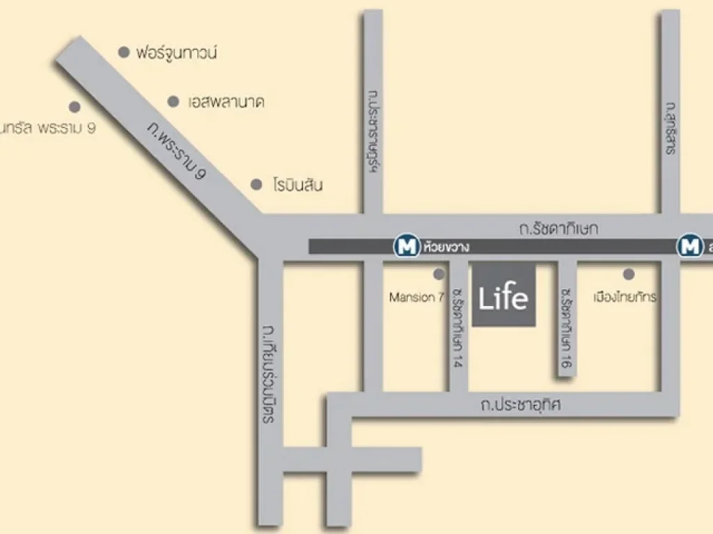 NC250 เช่าคอนโด Life Ratchadapisek 1 นอน 31 ตรม ชั้น15 ใกล้ MRT ห้วยขวาง ตกแต่งเฟอร์ครบพร้อมอยู่