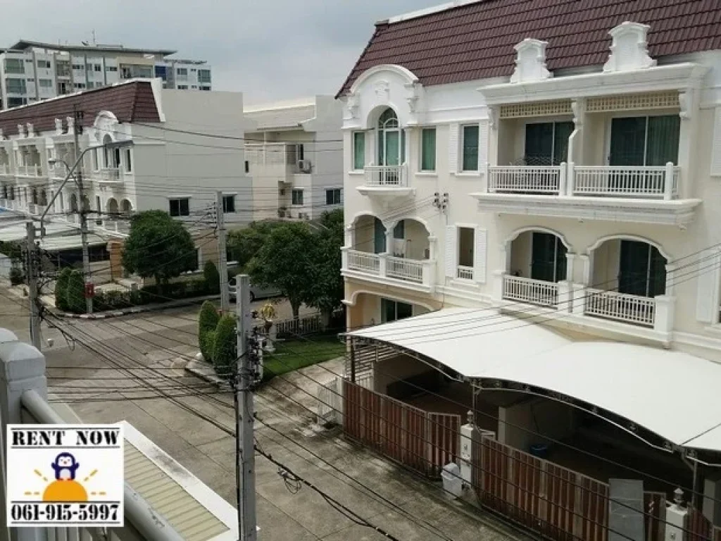 ให้เช่า ทาวน์โฮม สวย THE METRO PARK TOWNHOME สาทร-กัลปพฤกษ์ สภาพดี มีครัวนอก ใกล้ BTS วุฒากาศ