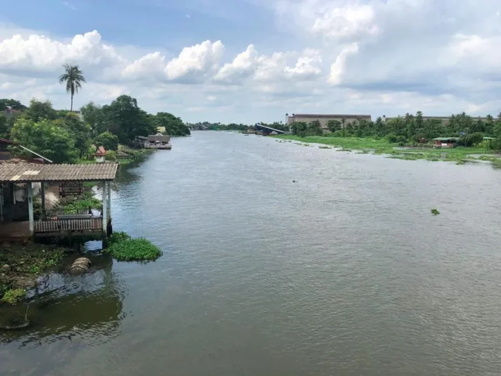 ขายที่ดินสวย ริมแม่น้ำท่าจีน สามพราน นครปฐม ราคาถูก เหมาะทำร้านอาหารริมน้ำ