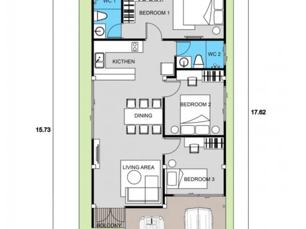 ขาย บ้านเดี่ยว 3 นอน 2น้ำ ใกล้สี่แยกลิขิตชีวัน เริ่มต้น 13 ล้าน