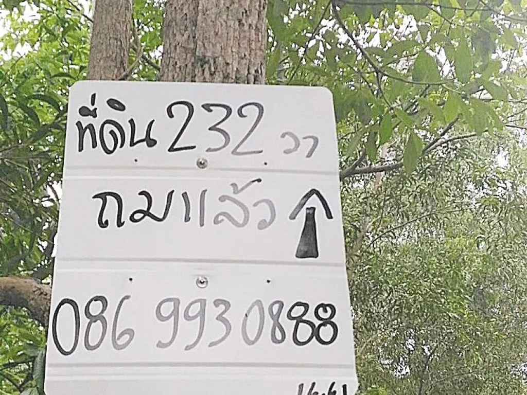 ที่ดินเปล่า 232 ตรว องครักษ์ นครนายก