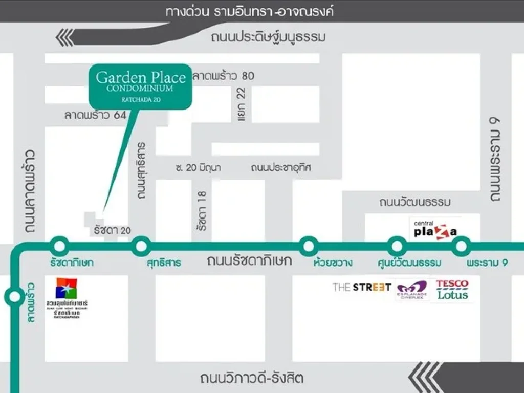 ด่วนขาย 195 ล้านบาท เดอะ การ์เด้น เพลส The Garden Place ห้องมุม ตกแต่งสวย