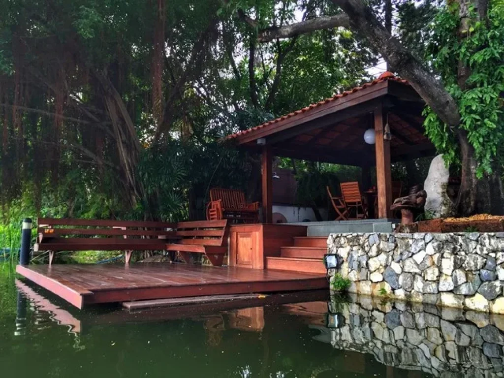 รหัสC1376 ให้เช่าบ้านเดี่ยวสุดหรูย่านบางนา โครงการ Lake Side Villa 1 บางนา กม5