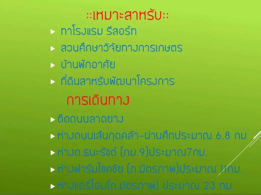 ขายที่ดินเขาใหญ่ ที่ดินราคาถูก อปากช่อง ติดถนน ใกล้สถาบันพัฒนาผู้นำบริษัทซีพี