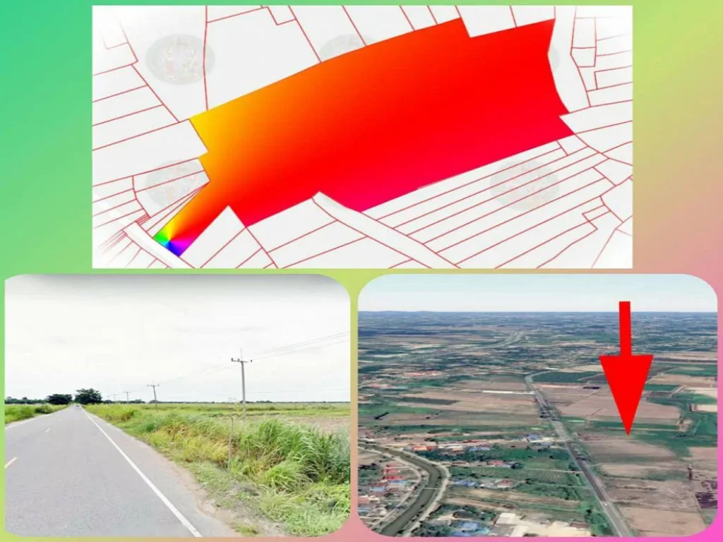 ขายที่ดิน 129 ไร่ บางปะหัน อยุธยา ติดถนนลาดยาง