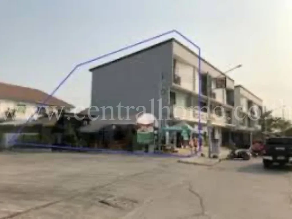 อาคารพาณิชย์ ตึกมุมใหญ่ที่สุดใน พฤกษา 60 A รังสิต  บางพูน Baan Pruksa 60A Rangsit  Bangpoon