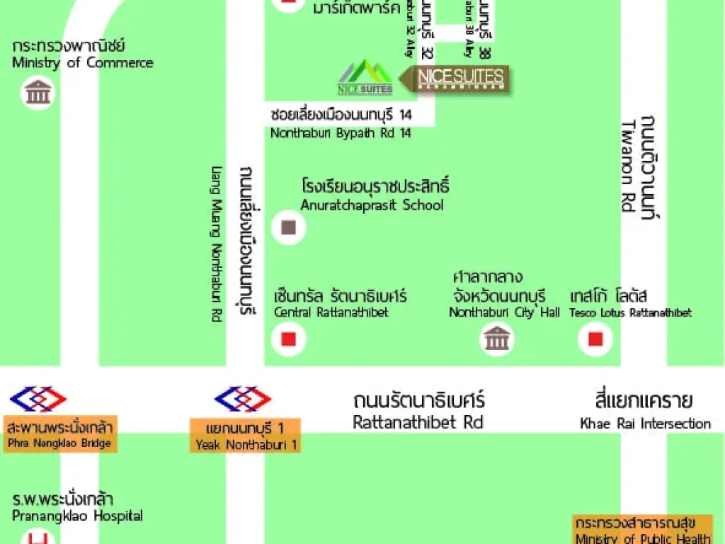 พื้นที่ให้เช่าขายของ ทำสำนักงาาน ใต้คอนโด นนทบุรี ใกล้กองสลาก