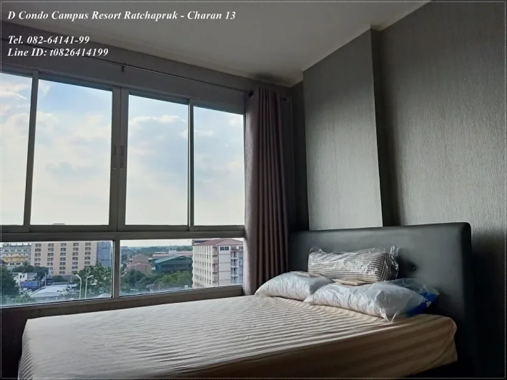 ขาย D Condo ราชพฤกษ์-จรัญฯ 13 Dcondo Campus Resort Ratchapruek-Charan 13 ใกล้ MRT จรัญ 13 และ BTS บางหว้า ด้านหน้าวิวโล่ง เฟอร์ครบ สภาพดีมาก เครื่อง