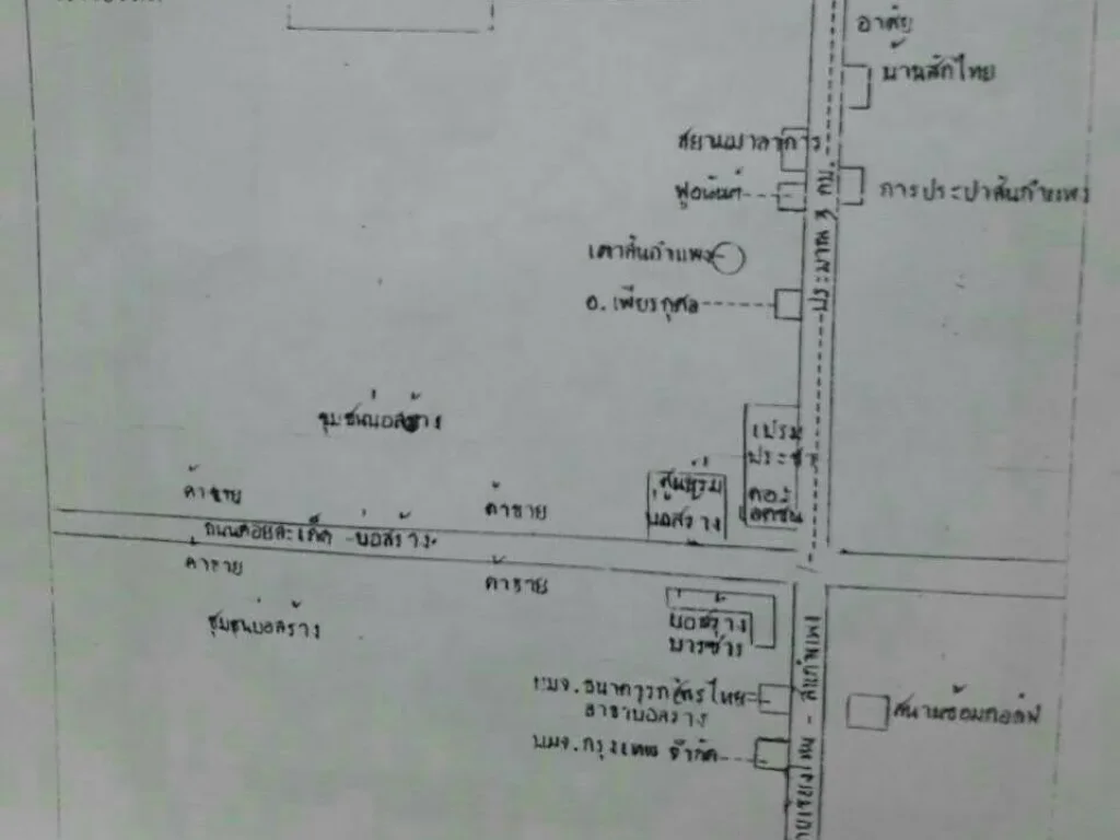 ขายที่ดินหลังการไฟฟ้าสันกำแพงสายเก่าราคาถูก