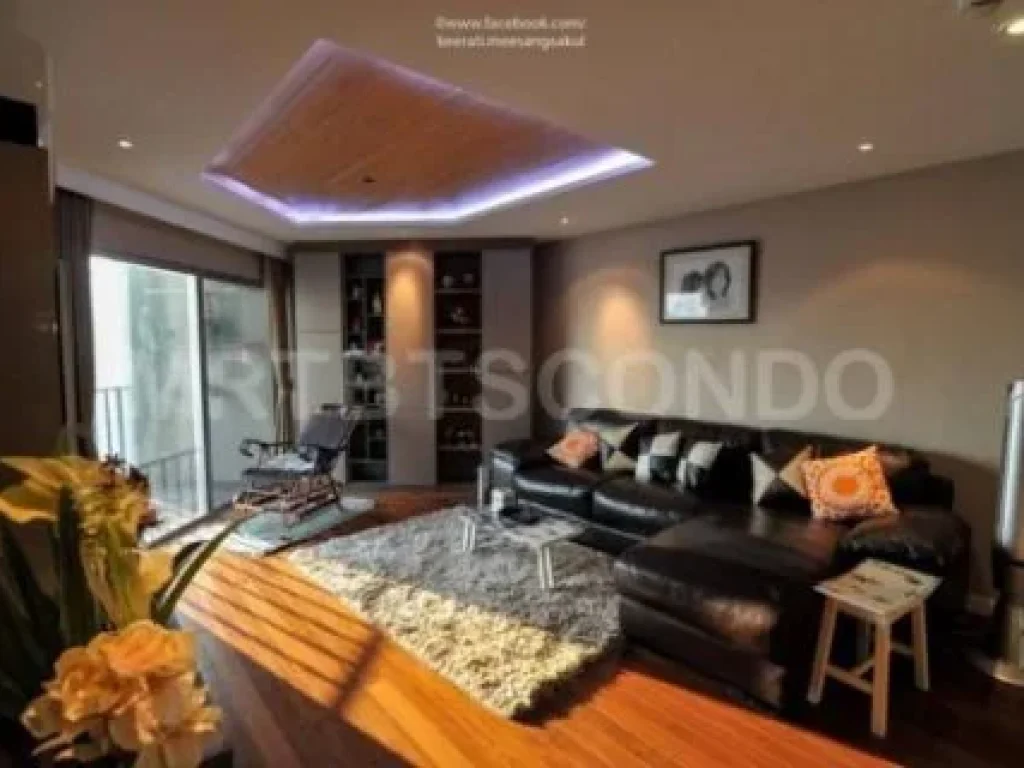 ให้เช่าคอนโด Belle Grand Rama9 78ตรม 2bed level30 MRTพระราม9 fully furnished