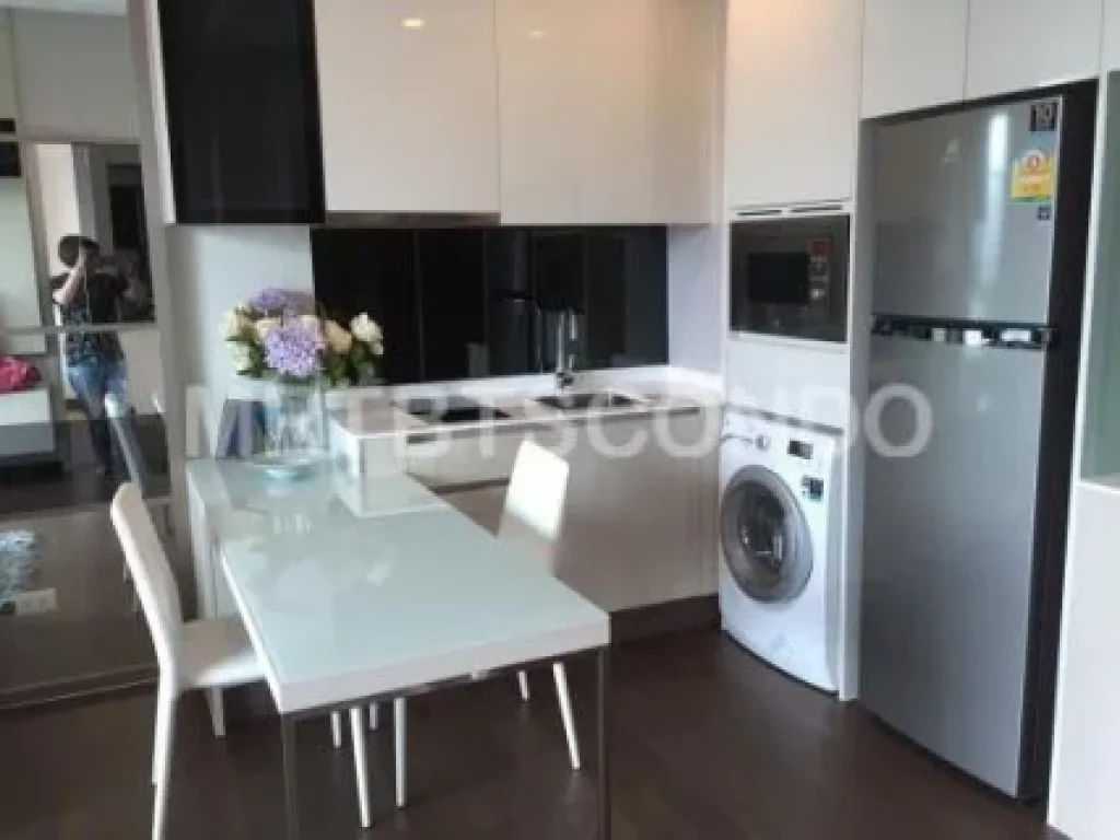 ให้เช่าคอนโดQ ASOKE MRT เพชรบุรี 45sqm 1BED level9 fully furnished