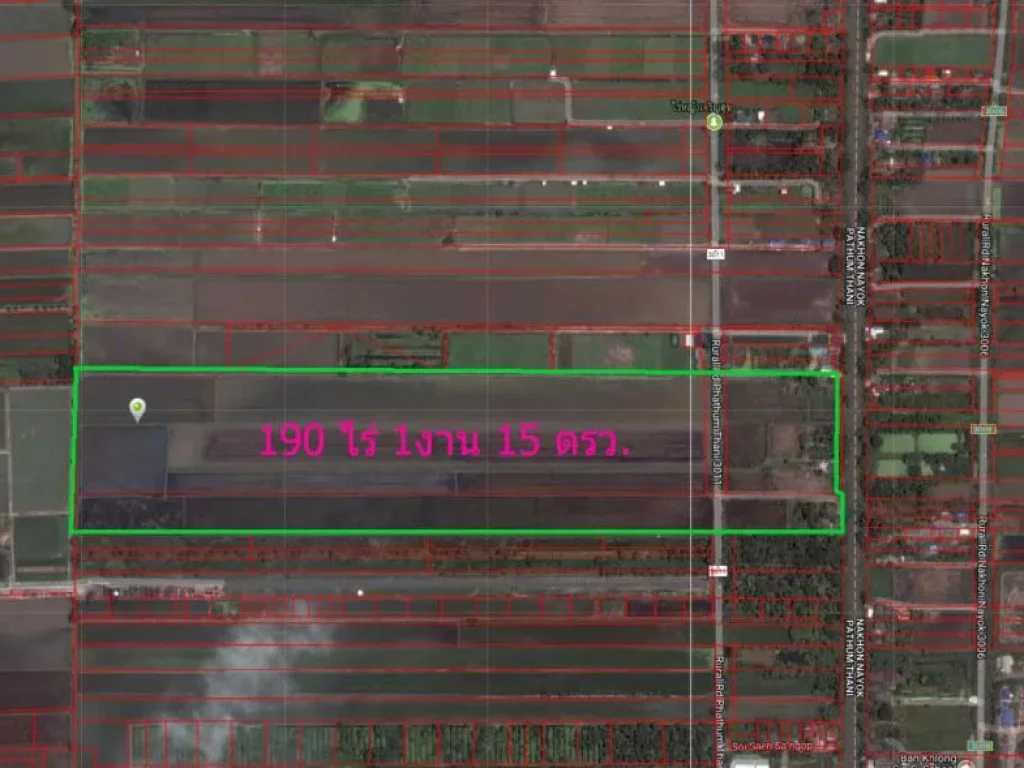 ขายที่ดินเปล่า 190 ไร่ คลอง14 ตพืชอุดม จปทุมธานี