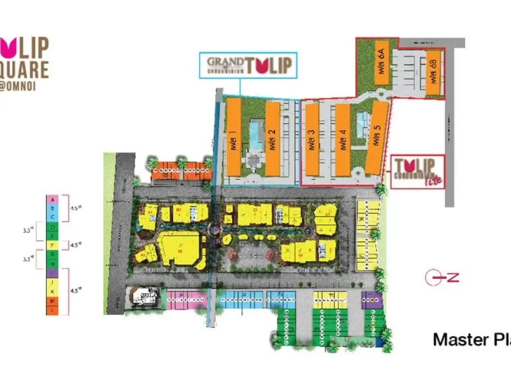 คอนโด Tulip Square อ้อมน้อย พร้อมอยู่ ว่างให้เช่าขาย