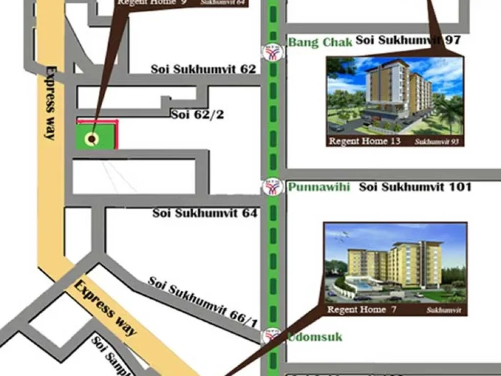 SC013 ขายคอนโด2ห้องนอน รีเจ้นท์โฮม9 สุขุมวิท64 ใกล้ทางด่วนและBTS