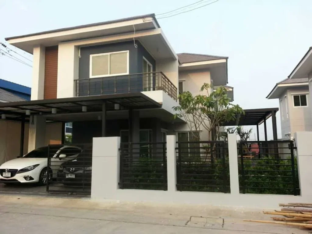 SH002 ขายบ้านเดี่ยว Maxim Green Village ร่มเกล้า ใกล้ สนามบินสุวรรณภูมิ