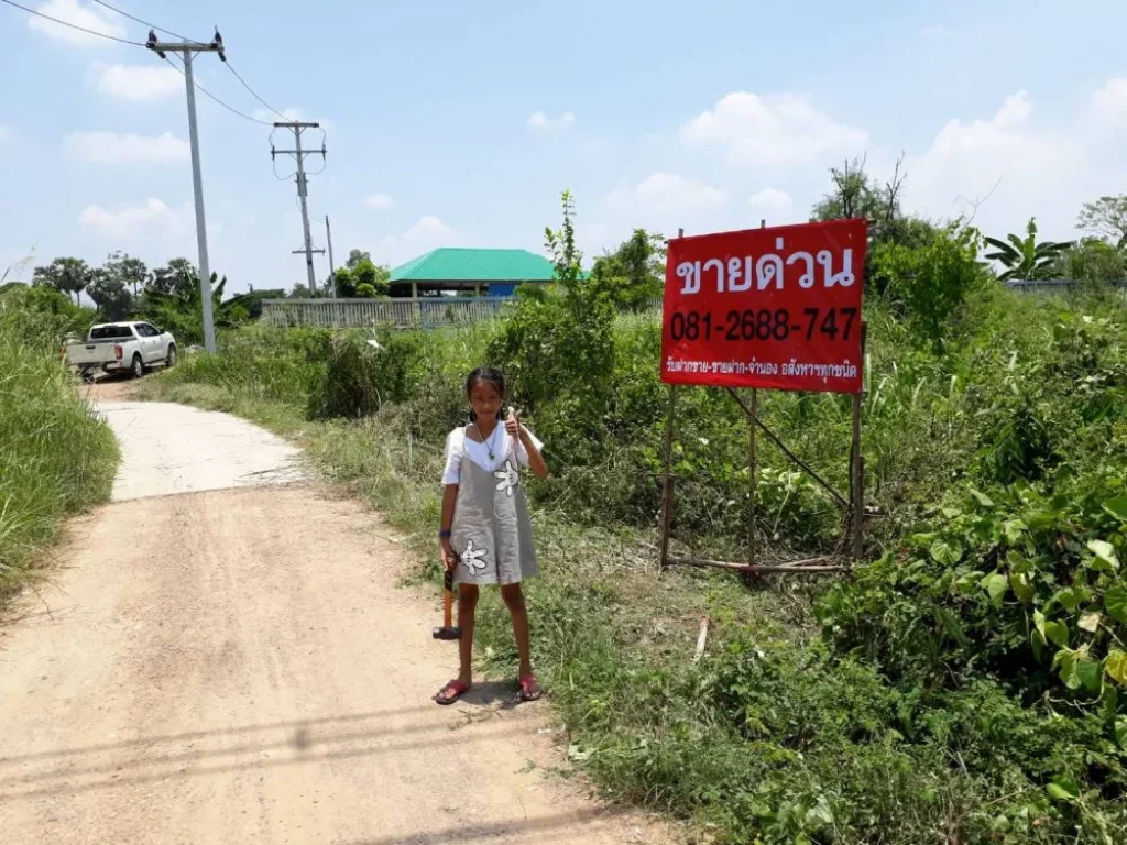 ขายที่ดิน 360 ตรว ติดถนนใกล้สายเอเชีย อบางปะหัน